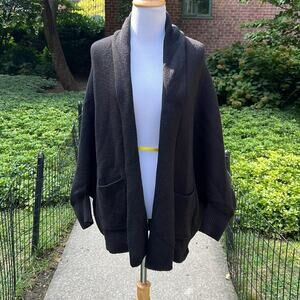 Meg Black Batwing Cardigan Sweater